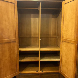 CRAFTERS AND WEAVERS Solid Wood Armoire
