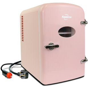 KOOLATRON EUROPE Koolatron Retro Mini Fridge 4L 6 Can Portable Cooler Warmer for Bedrooms