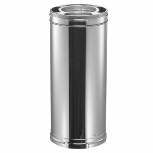 DURA VENT DuraVent DuraPlus Stainless Steel Triple Wall Stove Pipe, Silver