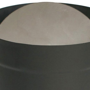 DURA VENT 6 Inch Single Wall Interior Damper Section As Stove Top Adapter, Black