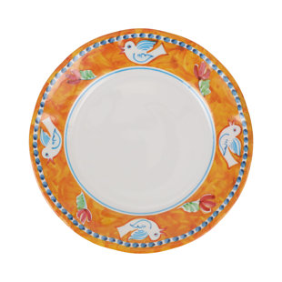 VIETRI Melamine Campagna Uccello Dinner Plate