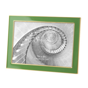 CKK HOME DÉCOR, LP Stonebriar Decorative Epoxy Photo Frame For Table Top Or Wall Hanging Display, Navy, 5X7