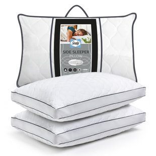 SEALY UK Sealy Side Sleeper Fibre Medium Support Pillow (Set of 2)