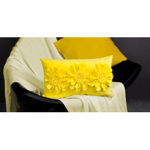 JWH Sunflower Lumbar Rectangular Indoor/Outdoor Pillow Cover