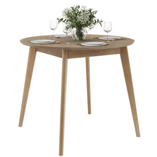 DAIVA CASA Orion Round Solid Wood Dining Table