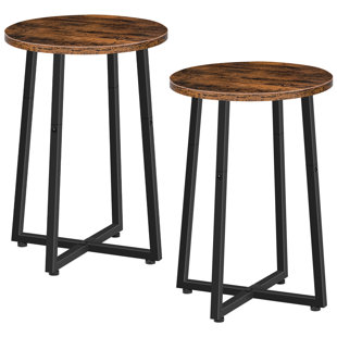 TRENT AUSTIN DESIGN® Phair 21.7" Round End Table (Set of 2)