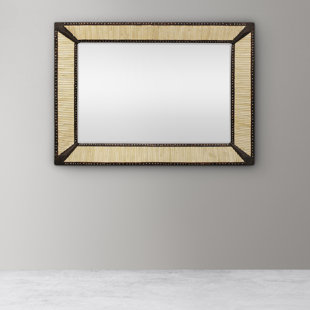 MOTI FURNITURE Rectangle Bone Wall Mirror