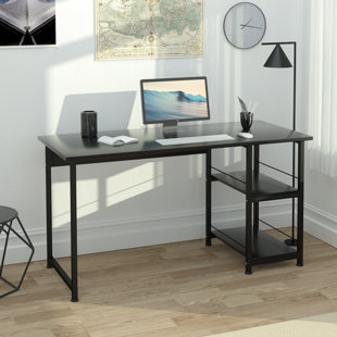 MASAKA B&W Home Office Unfinished Desk with Storage