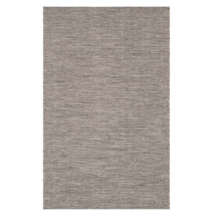 HOME CONSERVATORY Solid Grey Handwoven Handwoven Indoor/Outdoor Rug