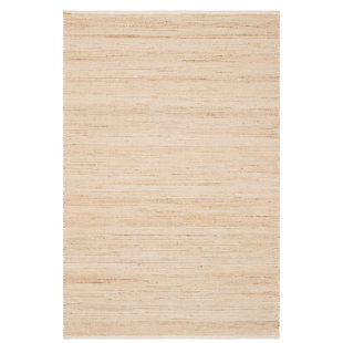 HOME CONSERVATORY Seed Ivory/Natural Handwoven Jute Rug