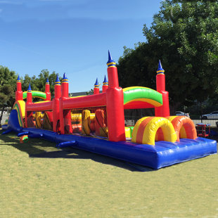 JUMPORANGE Rainbow Titan Commercial Grade Inflatable Obstacle Course