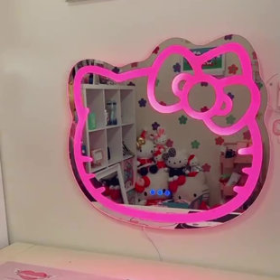 IMPRESSIONS VANITY · COMPANY Hello Kitty Wall Mirror with Wi-Fi, Smart Touch Sensitive Makeup Vanity Mirror with App Controller