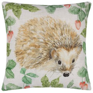 EVANS LICHFIELD Grove Hedgehog Indoor / Outdoor Square Scatter Cushion mit Füllung