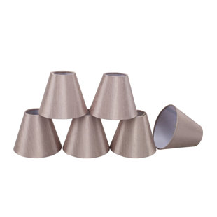 ASPEN CREATIVE CORPORATION 5'' H Faux Silk Fabric Empire Lamp Shade (Set of 6)