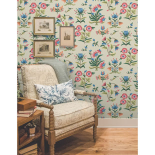 ERIN & BEN CO. Heirloom Floral Peel & Stick Wallpaper
