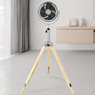 BROTHERS FURNITURE Aqqrra 10'' Silver Tripod Pedestal Fan