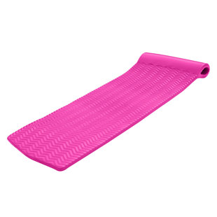 TRC RECREATION, LP TRC Recreation Serenity 70 Inch Foam Mat Raft Lounger Pool Float, Flamingo Pink