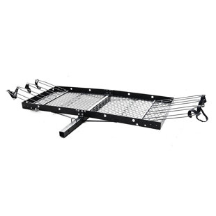 TRI GLOBAL ENTERPRISES Tow Tuff 62 Inch Steel Cargo Carrier and Bike Rack, Fits All 2 Inch Receivers