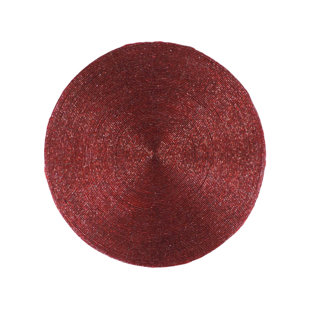 TRUNKIN' Glass Beads Embroidered Round Placemat (Set of 4)