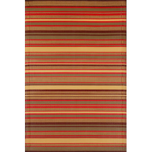 MAD MATS Striped Warm Brown Outdoor Mat