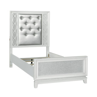 SAMUEL LAWRENCE Starlight Upholstered Panel Bed with LED lights