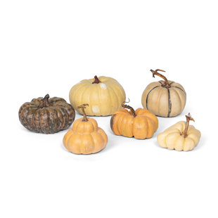 PARK HILL COLLECTION "Le Potiron" French Pumpkin Collection, Set Of 6