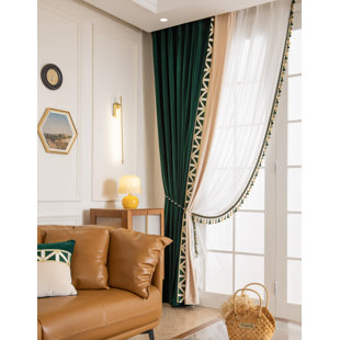 VISIONARY HOME Athena Velvet Room Darkening Pair (Set of 2)