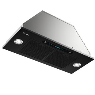 Hisohu 27.75" 900 CFM Ducted Insert Range Hood with Remote Control Included
