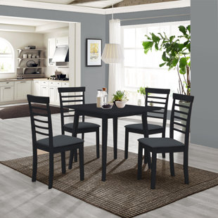 HALLOWOOD FURNITURE Esstischgruppe mit klappbarem Tisch und 4 Stühlen