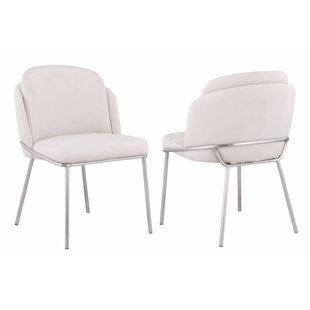 CHINTALY IMPORTS Contemporary Double-layered Curved Back Side Chair (Set of 2)