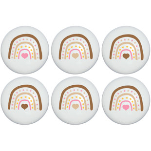 PRESTO CHANGO DECOR 3/2" Diameter Mushroom Knob Multipack (Set of 6)