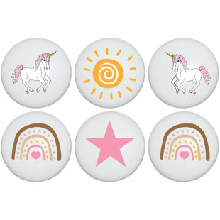 PRESTO CHANGO DECOR 3/2" Diameter Mushroom Knob Multipack (Set of 6)