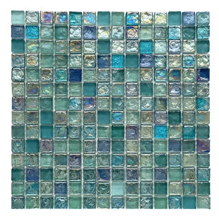 NOVOTILESTUDIO Ferrara 0.8'' W x 0.8'' L Backsplash Glass Tile Mosaic Sheet
