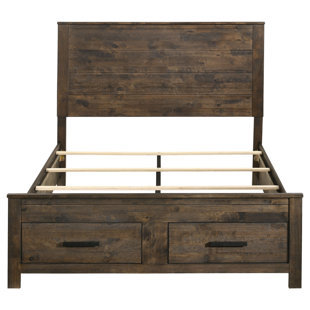 MILLWOOD PINES Carvon Solid Wood Panel Storage Bed
