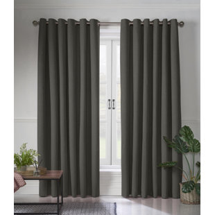 CLASSICLIVING Bechard Blackout Linen Look Ring Top Curtains (Set of 2)