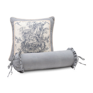 SHERRY KLINE Bertelli Tassels Cotton Reversible Throw Pillow