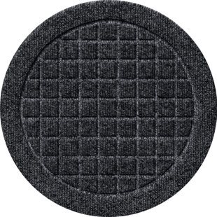 MATTERLY WaterHog Squares 12" Round Indoor Outdoor Plant Trivet (Set of 4)