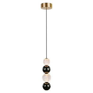 ALORA LIGHTING Onyx 1 - Light LED Unique/Statement Pendant