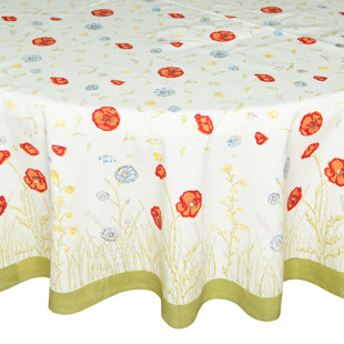 COULEUR NATURE Springfields Multi French Round Tablecloth