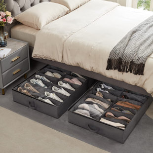 REBRILLIANT 32 Pair Stackable Shoe Storage Box