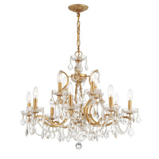 CRYSTORAMA Filmore 12 - Light Dimmable Classic / Traditional Chandelier