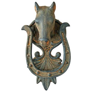 HAPPY LARRY Horse Head Door Knocker