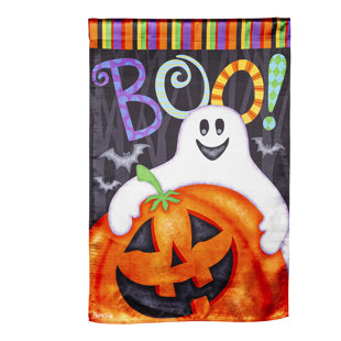EVERGREEN ENTERPRISES, INC Halloween Friends 2-Sided Polyester 43 x 29 in. House Flag