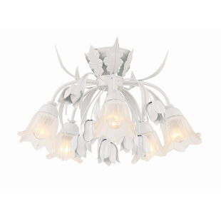 CRYSTORAMA Southport Glass LED Semi Flush Mount