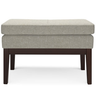 SIMPLI HOME Carlson Polyester Upholstered Bench