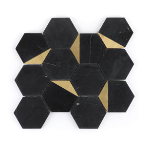 HAORE HOME Metal Honeycomb Mosaic Wall & Floor Tile