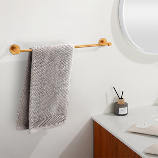 BENSON HOME Adjustable Bathroom Towel Bar, Wall Mounted Stretchable 15.75-27.55 Inch