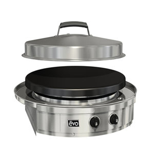 EVO GRILLS Affinity 25G Drop-In with Seasoned Cooksurface LP Gas - Fully Assembled for Outdoor Use