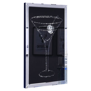 PLETHORIA Beret Mirrored Cocktail Glass - Single Picture Frame Print