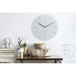 ONZENO Analoge Wanduhr The Lucid 38 cm Geräuschlos